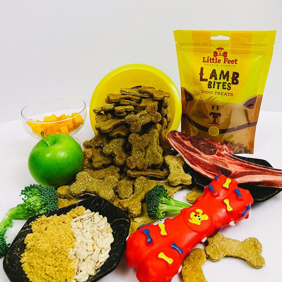 Lamb Bites with lamb, apple and broccoli