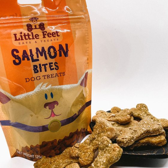 Salmon Bites pack with treats